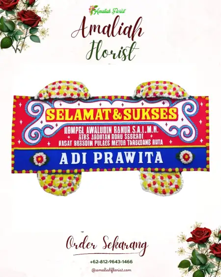 Papan Bunga Ucapan Selamat Jiko Cobo